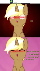 Size: 1280x2280 | Tagged: ..., artist:suenden-hund, ask, blushing, comic, crush, derpibooru import, implied gay, implied shipping, nervous, safe, solo, trenderhoof, trenderhoof replies, trendermac, tumblr