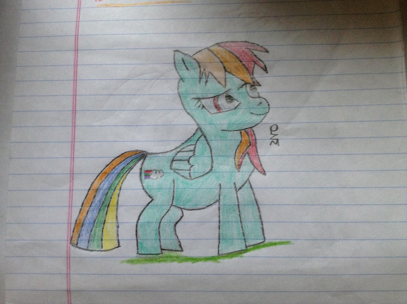 Size: 2592x1936 | Tagged: amateur, artist:pizzamovies, colored, derpibooru import, rainbow dash, safe, solo