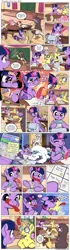 Size: 1200x4286 | Tagged: safe, artist:muffinshire, derpibooru import, shining armor, smarty pants, twilight sparkle, twilight velvet, oc, oc:bumble breeze, oc:gisela, oc:swirling star, unnamed oc, gryphon, pony, unicorn, comic:twilight's first day, :o, :p, adorkable, blushing, bow, bowtie, colt, comic, cute, dork, embarrassed, female, filly, flashback, floppy ears, frown, glasses, glowing horn, hair bow, ink, levitation, magic, magic aura, male, mouth hold, muffinshire is trying to murder us, open mouth, princess celestia's school for gifted unicorns, quill, saddle bag, sitting, sleeping, slice of life, sneezing, sticker, telekinesis, tongue out, twiabetes, twilight velvet is not amused, weapons-grade cute, wide eyes, writing