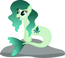 Size: 7126x6400 | Tagged: safe, artist:parclytaxel, derpibooru import, ponified, hippocampus, mermaid, merpony, .svg available, absurd resolution, dutch, flevoland, mermaidized, nation ponies, netherlands, parody, province, provinciepaarden, rock, simple background, solo, story included, the little mermaid, transparent background, vector