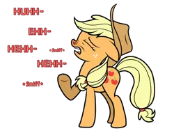 Size: 2048x1536 | Tagged: applejack, artist:sneezyapplejack, derpibooru import, fetish, nostrils, pre sneeze, red nosed, safe, simple background, sneezing, sneezing fetish, solo