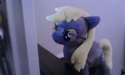 Size: 1280x768 | Tagged: safe, artist:onlyfactory, derpibooru import, derpy hooves, pegasus, pony, bootleg, female, glasses, irl, mare, plushie, solo