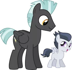 Size: 7167x7000 | Tagged: safe, artist:chainchomp2, derpibooru import, rumble, thunderlane, pegasus, pony, inspiration manifestation, .svg available, absurd resolution, brothers, colt, male, simple background, stallion, transparent background, vector