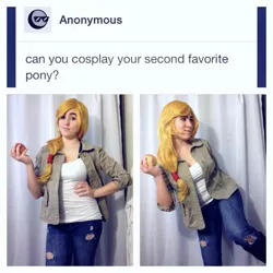 Size: 960x960 | Tagged: applejack, artist:magyktrix, cosplay, derpibooru import, human, irl, irl human, photo, safe, solo