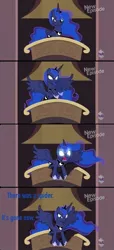 Size: 500x1094 | Tagged: comic, derpibooru import, meme, overreaction, princess luna, safe, spider