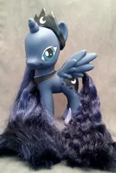 Size: 682x1024 | Tagged: artist:hannaliten, custom, derpibooru import, irl, photo, princess luna, safe, solo, styling size, toy