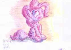 Size: 3117x2200 | Tagged: artist:aemantaslim, colored pencil drawing, derpibooru import, pinkie pie, safe, solo, traditional art