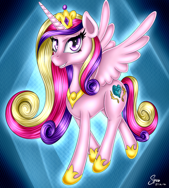 Size: 1980x2200 | Tagged: artist:sycoartworks, derpibooru import, princess cadance, safe, solo