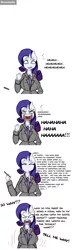 Size: 1280x4456 | Tagged: angry, anthro, artist:somescrub, ask nudist sweetie belle, breasts, busty rarity, comic, derpibooru import, out of character, rarity, suggestive, suit, vulgar