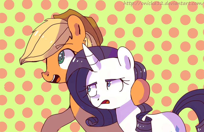 Size: 3394x2197 | Tagged: applejack, artist:onicka12, derpibooru import, high res, rarity, safe