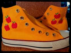 Size: 1024x768 | Tagged: applejack, artist:seriouslysavage, clothes, converse, custom, cutie mark, derpibooru import, safe, shoes