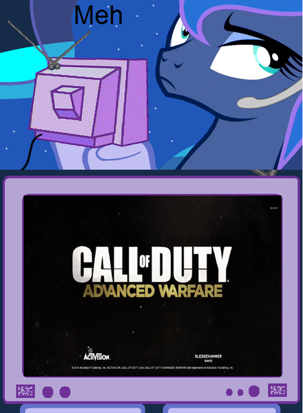 Size: 564x769 | Tagged: call of duty, derpibooru import, exploitable meme, gamer luna, meme, obligatory pony, princess luna, safe, tv meme