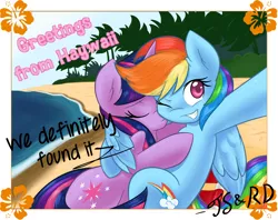 Size: 3600x2850 | Tagged: safe, artist:ambris, derpibooru import, rainbow dash, twilight sparkle, fanfic art, female, hug, kissing, lesbian, shipping, twidash, winghug