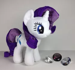 Size: 703x655 | Tagged: 4de, derpibooru import, irl, official, photo, plushie, rarity, safe