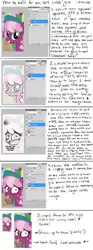 Size: 1026x2753 | Tagged: artist:mcponyponypony, cheerilee, collaboration, derpibooru import, edit, editing, editing tutorial, grid, how to draw, safe, solo, tutorial