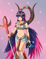 Size: 1500x1900 | Tagged: artist:bocodamondo, belly button, breasts, cleavage, clothes, cosplay, crossover, derpibooru import, egyptian, female, horned humanization, human, humanized, isis, isis (goddess), midriff, sanic, skirt, smite, solo, solo female, sonic the hedgehog, sonic the hedgehog (series), sonic unleashed, suggestive, twilight sparkle, twilight sparkle (alicorn)