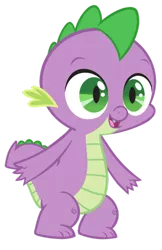 Size: 400x616 | Tagged: safe, artist:queencold, derpibooru import, spike, dragon, baby, baby dragon, baby spike, cute, eyebrows, fangs, green eyes, male, open mouth, simple background, smiling, solo, spikabetes, transparent background, vector, younger