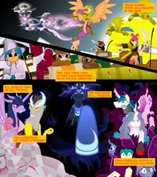 Size: 1600x1800 | Tagged: apple bloom, artist:gatesmccloud, cmc 10k, comic, crystallized, cutie mark crusaders, derpibooru import, discord, draconequified, grimdark, king sombra, nightmare moon, princess cadance, princess celestia, scootaloo, shining armor, sweetie belle, twikonequus, twilight sparkle