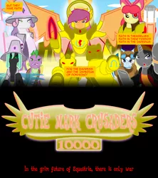 Size: 1600x1800 | Tagged: apple bloom, artist:gatesmccloud, cmc 10k, comic, cutie mark crusaders, derpibooru import, grimdark, scootaloo, spike, sweetie belle