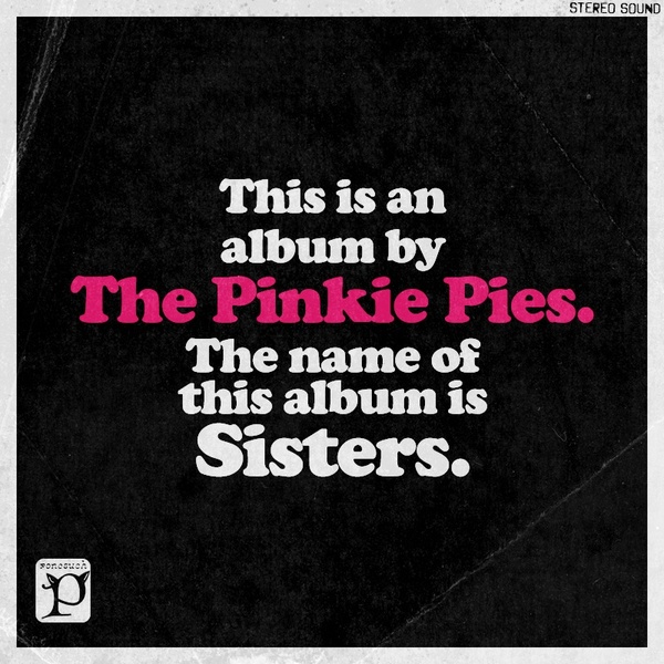 Size: 800x800 | Tagged: artist needed, source needed, safe, derpibooru import, album, album cover, band, logo, rock, sisters, spinoff, text, the black keys, the pinkie pies