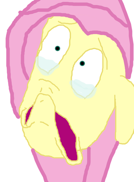 Size: 1003x1368 | Tagged: 1000 hours in ms paint, artist:twi, crappy art, crying, derpibooru import, fluttershy, ms paint, quality, safe, solo