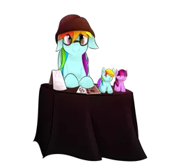 Size: 925x864 | Tagged: safe, artist:franticlava, derpibooru import, rainbow dash, twilight sparkle, glasses, plushie