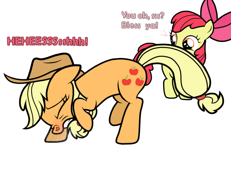 Size: 2048x1536 | Tagged: apple bloom, applejack, artist:sneezyapplejack, derpibooru import, fetish, nose wrinkle, nostrils, red nosed, safe, sick, sneezing, sneezing fetish, spray