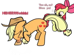 Size: 2048x1536 | Tagged: apple bloom, applejack, artist:sneezyapplejack, derpibooru import, fetish, nose wrinkle, nostrils, red nosed, safe, sick, sneezing, sneezing fetish, spray