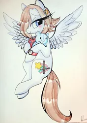 Size: 731x1032 | Tagged: artist:prettypinkpony, derpibooru import, oc, oc:bee chalke, safe, solo, traditional art, unofficial characters only