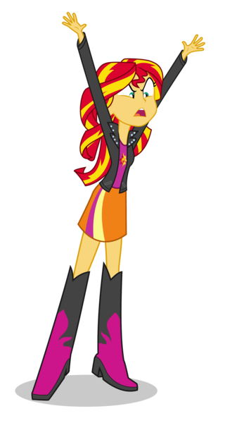 Size: 1825x3425 | Tagged: safe, artist:mohawgo, derpibooru import, sunset shimmer, equestria girls, simple background, solo, transparent background, vector