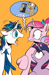Size: 365x549 | Tagged: accepted meme that never ends, animated, button's offensive game, deep thought larson, derpibooru import, doctor who, doctor whooves, edit, exploitable meme, meme, princess cadance, psychic paper, psychic paper meme, safe, screaming armor, shining armor, spoiler:comic, the meme that never ends, time turner, twilight sparkle