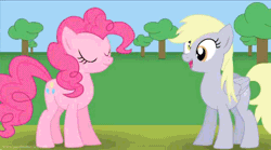 Size: 1276x712 | Tagged: safe, artist:jacob kitts, derpibooru import, derpy hooves, pinkie pie, pegasus, pony, animated, cute, derp, derpy pie, eaten alive, equestria is doomed, female, fusion, gif, happy, image, inhaling, kirby, kirby (character), kirby pie, kirby series, mare, morph, open mouth, re-enacted by ponies, smiling, swallow, swallowing, transformation, tree, video game, vore, vore transformation, xk-class end-of-the-world scenario, youtube link