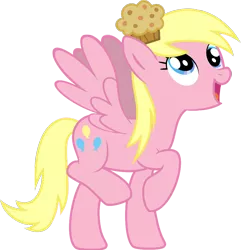 Size: 898x930 | Tagged: safe, derpibooru import, derpy hooves, pinkie pie, pegasus, pony, cute, derpy pie, female, fusion, mare, muffin, simple background, solo, transparent background, vector