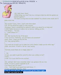 Size: 568x692 | Tagged: 4chan, anon in equestria, derpibooru import, fluttershy, greentext, /mlp/, rejection, rejection is magic, sad, safe, text
