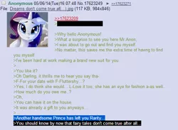 Size: 542x397 | Tagged: 4chan, anon in equestria, derpibooru import, greentext, /mlp/, rarity, rejection, rejection is magic, sad, safe, text