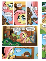 Size: 720x960 | Tagged: safe, artist:tonyfleecs, derpibooru import, idw, fluttershy, pegasus, pony, squirrel, friends forever, spoiler:comic, spoiler:comicff5, comic, idw advertisement, preview