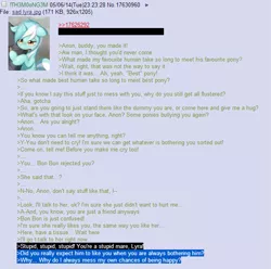 Size: 627x622 | Tagged: 4chan, anon in equestria, derpibooru import, greentext, lyra heartstrings, /mlp/, rejection, rejection is magic, sad, safe, text