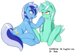 Size: 3663x2587 | Tagged: artist:miikymod, derpibooru import, lyra heartstrings, minuette, safe, underhoof