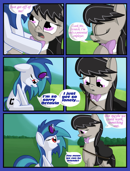 Size: 2500x3300 | Tagged: safe, artist:silvathebrony, derpibooru import, octavia melody, vinyl scratch, comic