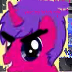 Size: 800x800 | Tagged: safe, derpibooru import, oc, unofficial characters only, pony creator, ask, bartini, comic sans, grammar error, needs more jpeg, shitposting, stylistic suck, too much jpeg, tumblr