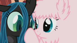 Size: 640x360 | Tagged: animated, artist:mixermike622, derpibooru import, donut, edit, endless, loop, oc, oc:fluffle puff, perfect loop, queen chrysalis, safe