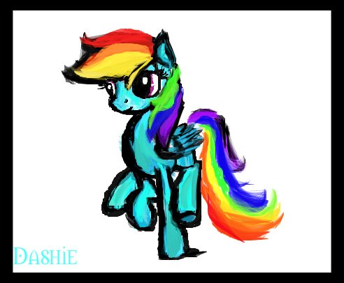 Size: 492x406 | Tagged: safe, artist:gpgo-sparkling-panda, derpibooru import, rainbow dash, pegasus, pony, running, solo