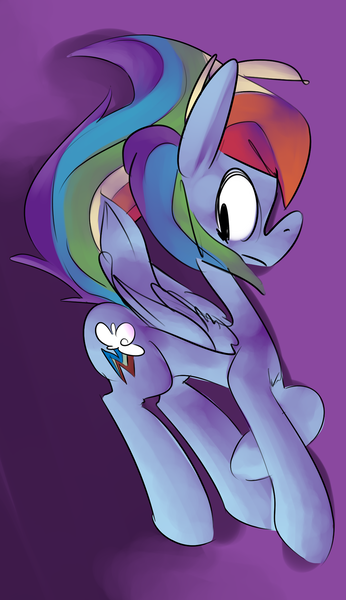 Size: 1106x1920 | Tagged: artist:martinhello, derpibooru import, rainbow dash, safe, solo