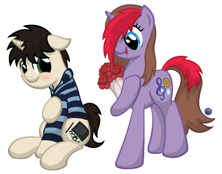 Size: 3816x3000 | Tagged: safe, artist:template93, derpibooru import, oc, oc:template, unofficial characters only, pony, unicorn, flower, gift art, special somepony