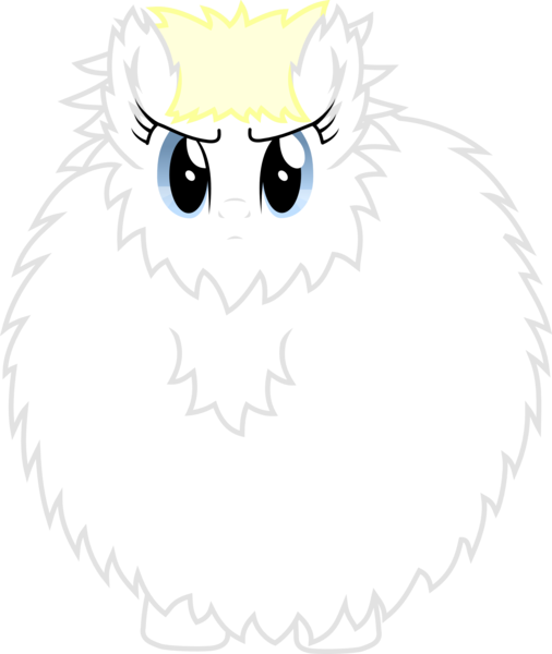 Size: 2021x2395 | Tagged: artist:accu, ball, derpibooru import, eyebrows down, fluffy, fluffy pony, fur, oc, oc:aryanne, oc:fluffle puff, recolor, safe, solo, son i am disappoint, unofficial characters only, vector