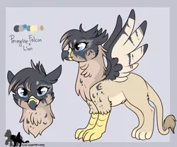 Size: 700x581 | Tagged: safe, artist:lulubell, derpibooru import, oc, unofficial characters only, gryphon, reference sheet, solo