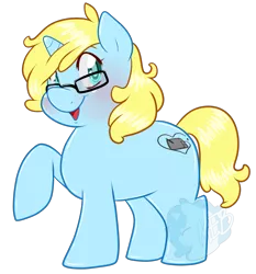 Size: 1600x1715 | Tagged: artist:meb90, chubby, derpibooru import, glasses, oc, oc:meb90, ponified, safe, solo, unofficial characters only