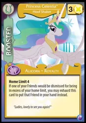 Size: 296x423 | Tagged: canterlot nights, ccg, derpibooru import, enterplay, mlp trading card game, princess celestia, safe, solo