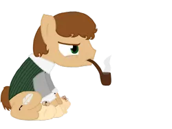 Size: 1024x765 | Tagged: artist:skecthheart, bilbo baggins, derpibooru import, lord of the rings, pipe, ponified, safe, solo, the hobbit