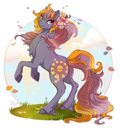 Size: 1024x1095 | Tagged: artist:cigarscigarettes, derpibooru import, flower, oc, oc:ray of light, safe, solo, unofficial characters only